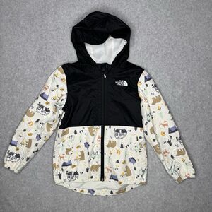 The North Face Toddler Zipline Rain Jacket 6T White Critter Camp Print Woodland